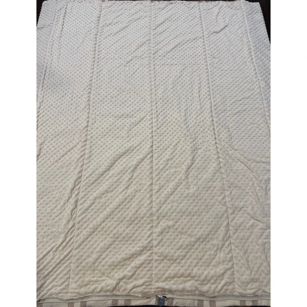 Beddy's Hamilton FULL Size Plaid Zipper Bedding Minky Interior 54x75 TOP ONLY